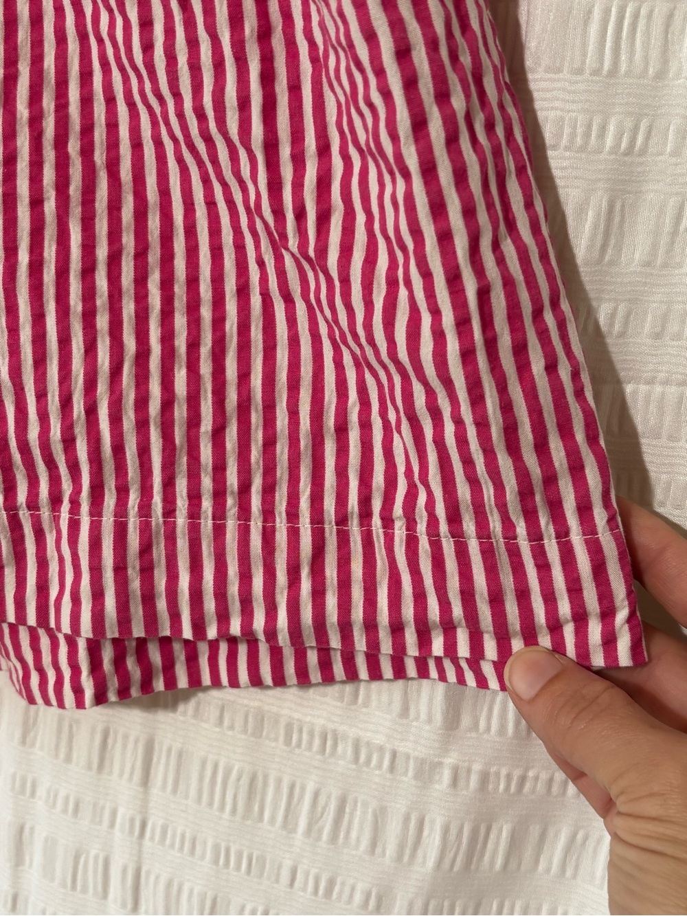 A New Day High Waist Seersucker Striped Shorts Sz Small - Picture 4 of 9